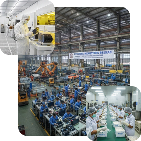 Semiconductor, automotive and medical manufacturing floors