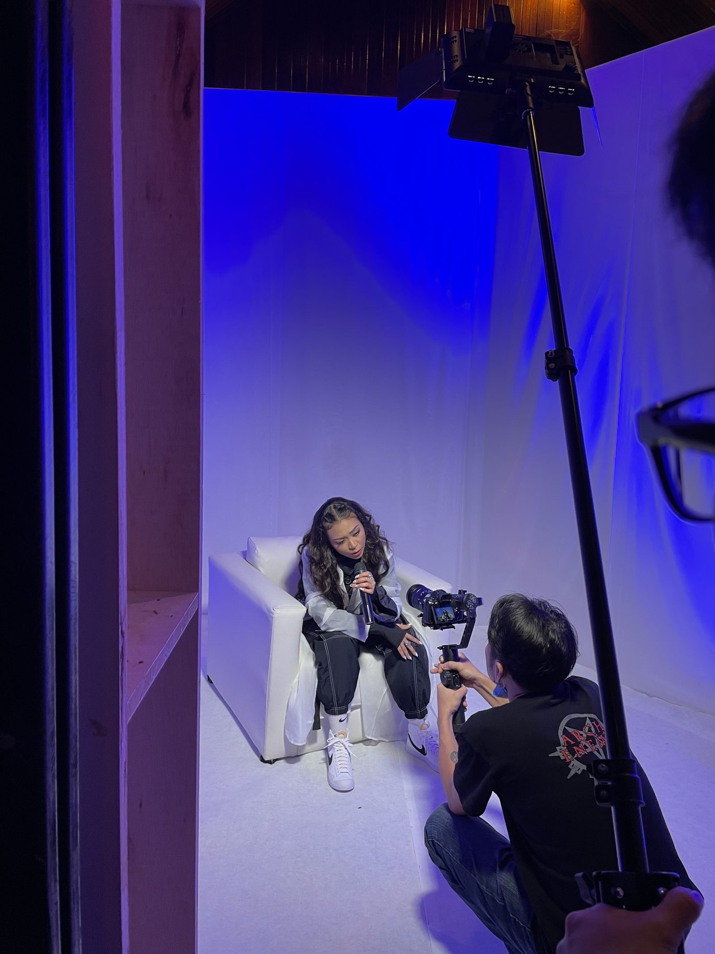 Studio production shoot with recording artist Sophia Liana