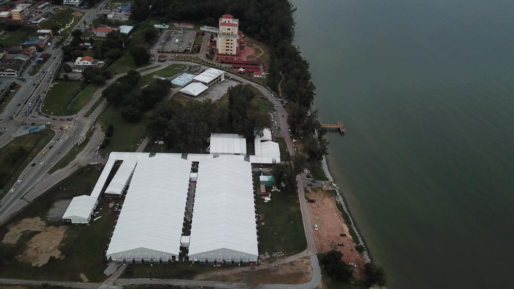Aerial view of the Minggu Saham Amanah Malaysia event site